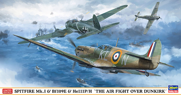 Spitfire MKI, BF109E and He111P/H
