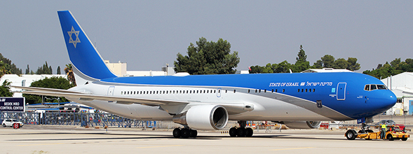 Boeing B767-300ER Israel Government 4X-ISR With Antenna XX4248