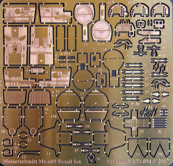 Messerschmitt Me-609 Detail Set for RS A72-054