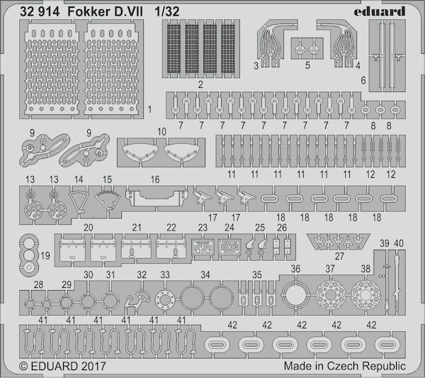 Detailset Fokker DVII (Wingnut Wings) E32-914