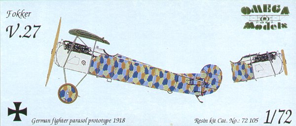 Fokker V27 German fighter parasol prototype 72105