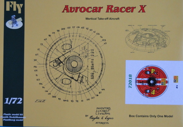 Avro Canada VZ9 Avrocar VTOL Aircraft Racer X - RS Models 72018