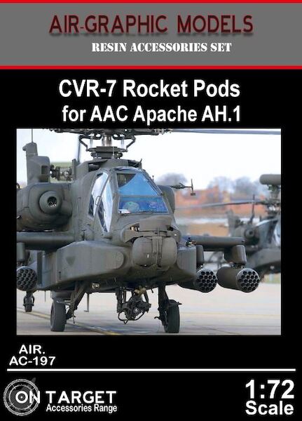 WAH64D Apache AH1 Royal Army CVR-7 Rocket pods (2x) AIR.AC-197