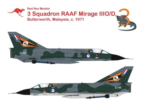 Mirage IIIO/D (3 Squadron RAAF, Butterworth, Malaysia, 1971) RRD4842
