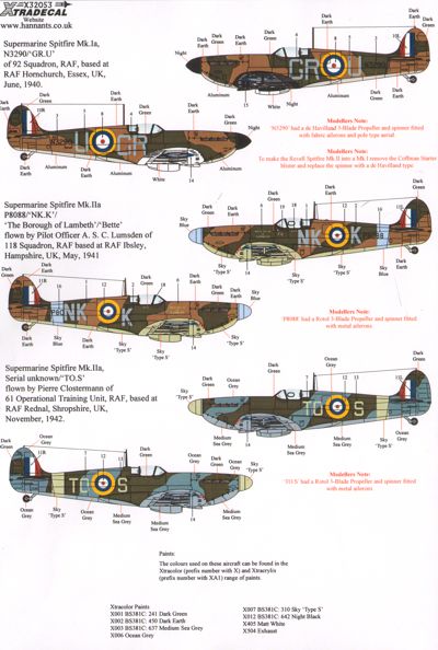 Supermarine Spitfire Mk.I/Mk.IIa Pt 1 x32053