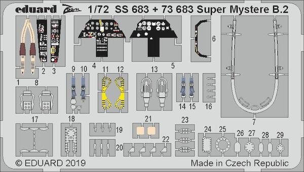 Detailset Super Mystere B2 (Special Hobby / Azur) ss683