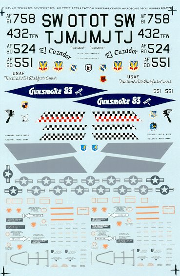 48-278 F16 Falcon 432TFW,13TFS,363TFW 17TFS,401TFW 612TFS 48-278