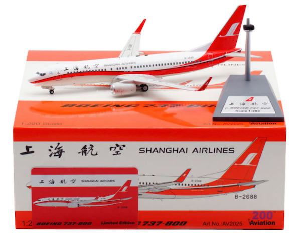 Boeing 737-800 Shanghai Airlines B-2688 With Stand AV2025