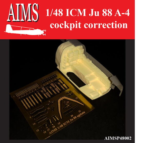 Junkers Ju88A-4 Cockpit Correction (ICM) aims48P002