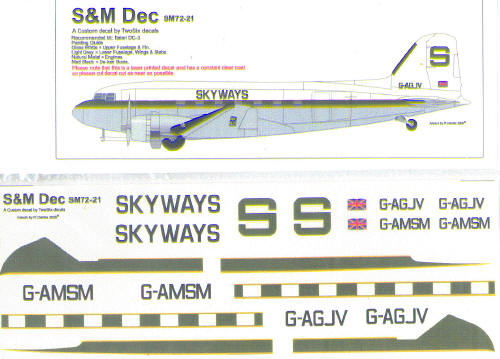 Douglas DC3 (Skyways G-AGJV) SM72-21