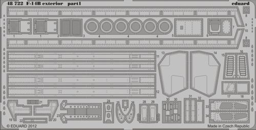 Detailset F14B Tomcat exterior (Hobby Boss) E48-722