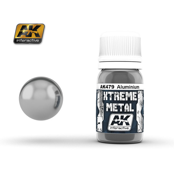 Xtreme metal - Aluminium metal enamel paint AK479