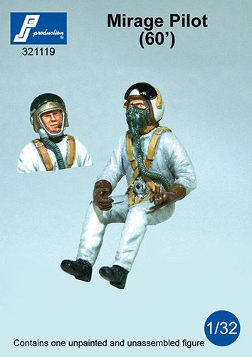 Mirage IIIC pilot (60s) seated in a/c 321119