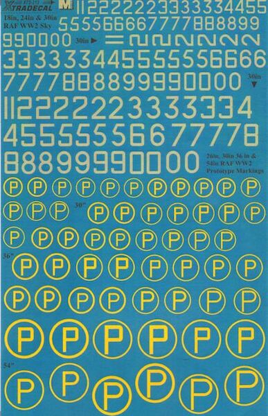 RAF Sky code numbers and Prototype 'P' s X72213