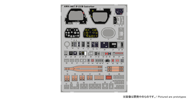 North American P51D Mustang Interior detail set sws04-M04