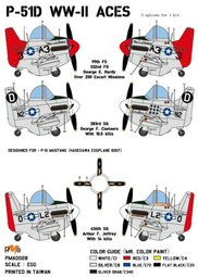 P51D Mustang Eggplane 'World War 2 Aces