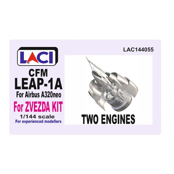 CFM LEAP-1A Engines for Airbus A320 NEO (2 engines) For Zvezda kit LAC144055