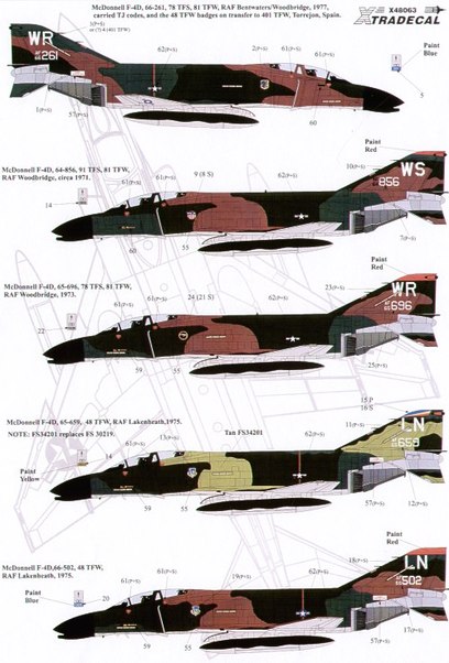 USAFE F-4D and RF-4C Phantoms in Engeland Part 2 X48063