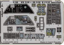 Detailset F111C Interior Self Adhesive (Hobby Boss) FE518