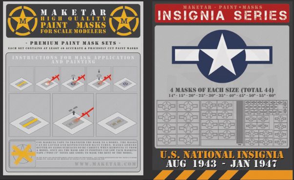 US Roundels Aug 1943 to Jan 1947 (44 Stars 'n Bars) MM72015