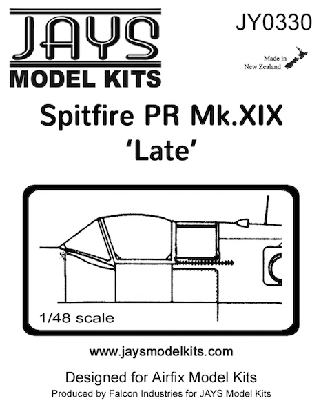 Spitfire PR MKXIX 'late' canopy (2x) jy0330