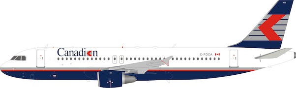 A320 (Canadian airlines) C-FDCA With Stand B-320-CP-001