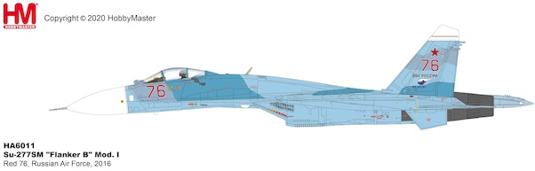 Sukhoi Su27 Flanker B Mod. I Red 76, Russian Air Force, 2016 HA6011