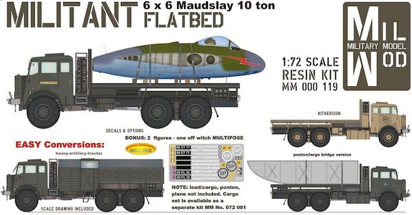 Militant MK1,6x6 Maudslay 10 ton flatbed (RAF, Royal Navy Cargo Truck)  MM000-119