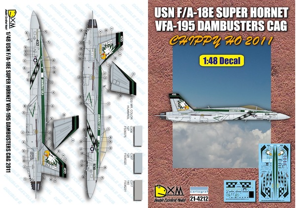 F18E Super Hornet (VFA195 Dambusters CAG, Chippy Ho 2011) DXM21-4212