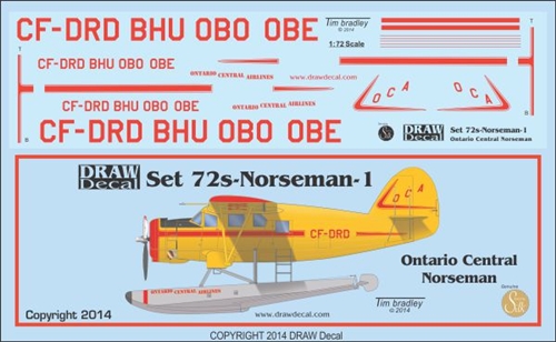 Noordduyn UC64A Norseman (Ontario Central Airlines)) CP-UC64