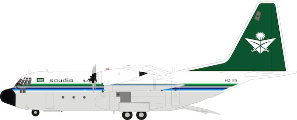 Hercules C130H L-382 (Saudi Arabian Royal Flight) HZ-115 With Stand B-130-SV-02