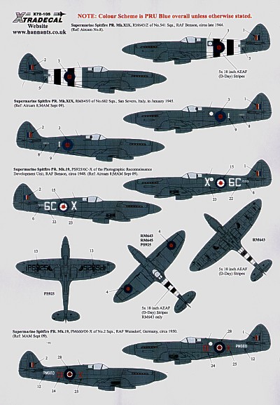 Spitfire PR Mk19 X72105