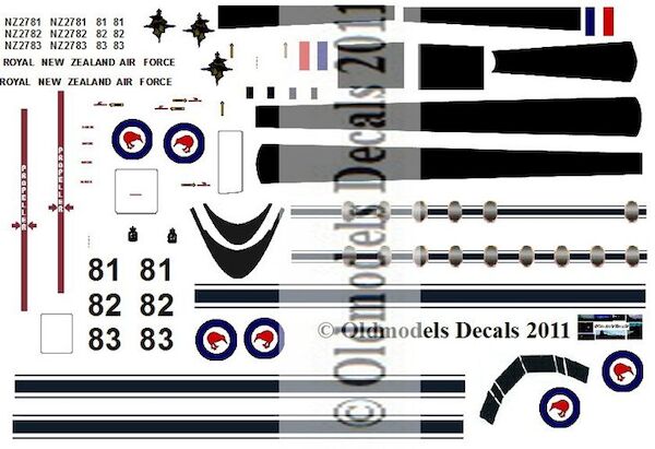 Fokker F27-100 Friendship (RNZAF) for Revell kit OMD-F27-9612
