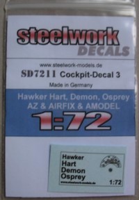 Hawker Hart/Demon/Osprey instrument Panel sd7211