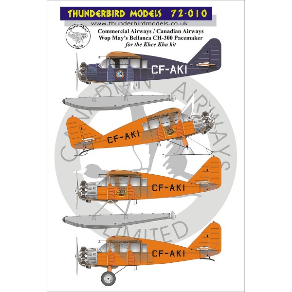 Bellanca CH-300 Pacemaker decals TM72-010