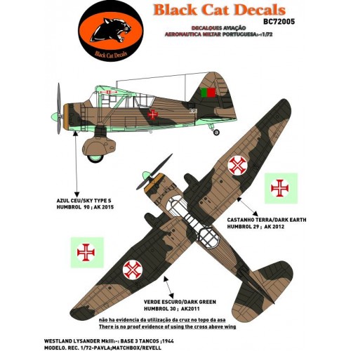 Westland Lysander MKIII (Portugese Air Force Tancos 1943) BC720005