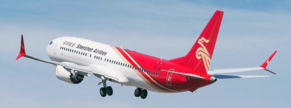B737-8MAX (Shenzhen Airlines) B-1146 with Stand XX2215