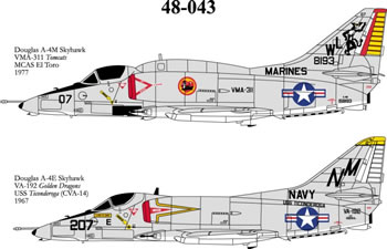 A4E/M Skyhawk (VMA311, VA192 USS Ticonderoga) CAM48-043
