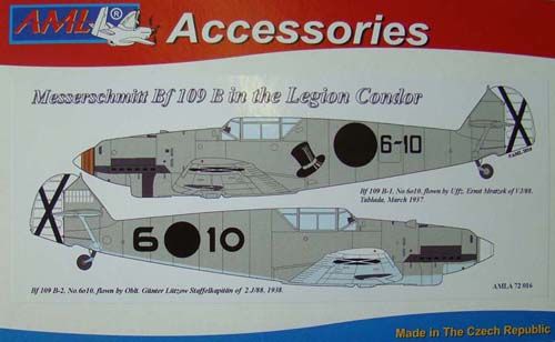 Messerschmitt BF109V-3/V-4/V-5 (Condor Legion) AMLA72017