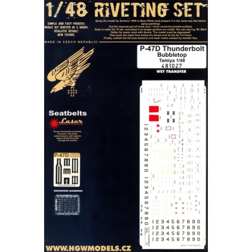 Super Set Republic P47D Thunderbolt Bubbletop (Tamiya) HGW481027
