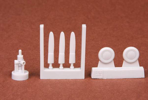 F4F-4 Wildcat propeller + wheel set (Airfix) SBS72041
