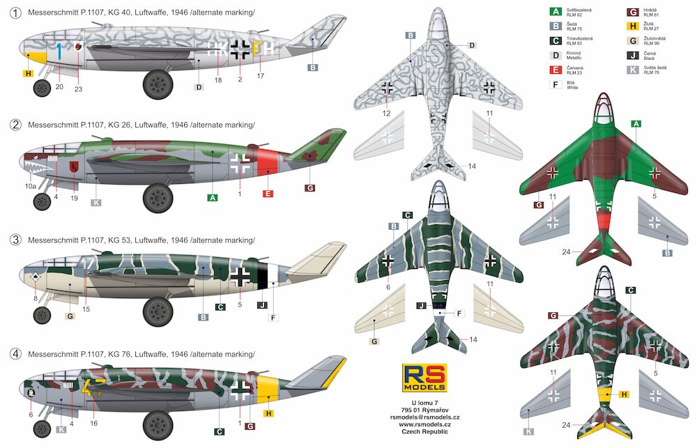 Messerschmitt P.1107 Long range Aufklarer - AviationMegastore.com