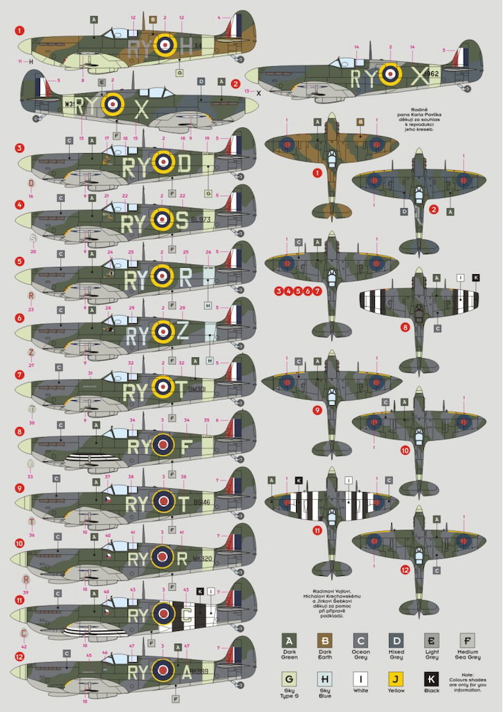 No313 Czechoslovak Sq Spitfires Of Czechoslovak Pilots In RAF