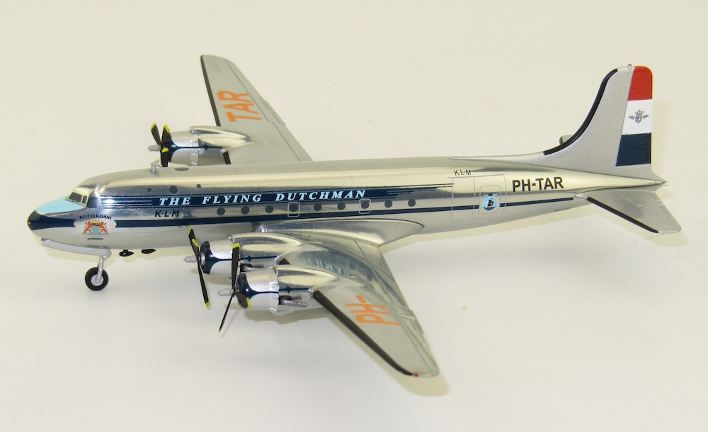 Avion Miniature HERPA Douglas DC-6B KLM 1/500 - Jan Van Riebeek - Neuf