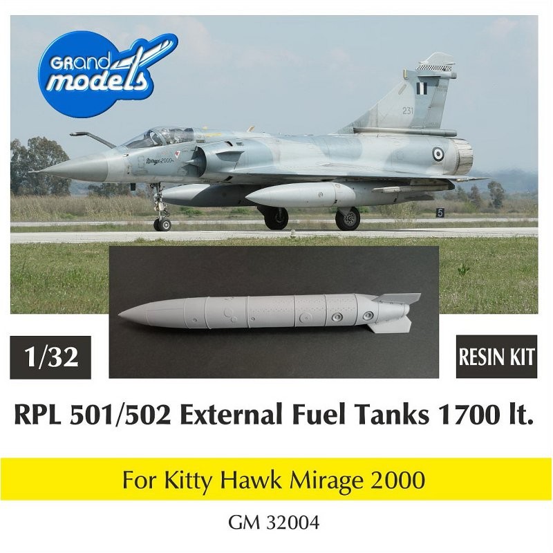 RPL501/502 External fuel tanks 1700 Liter for Mirage 2000 (Kitty