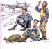 German pilots at rest WW2 (3 fig)