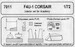 Vought F4U-1 Corsair Interior set (Academy)