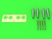 Hawker Typhoon MK1B Early type Cannons with uncovered Barrels (4x)