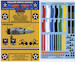 F2A-1/2 Buffalo Fuselage Bands & Wing Chevrons in all 6 section colours
