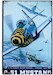 P-51 Mustang during B-25 Bomber Escort Mission-Germany 1944 metal poster